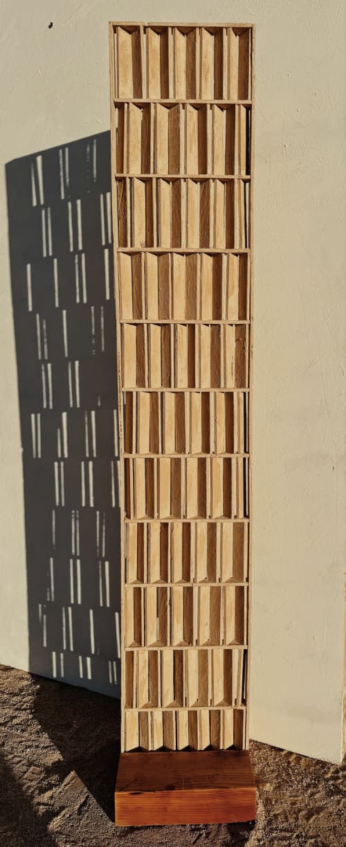 Let the Light In Sculpture #2 | Decorative Objects by Aleksandra Zee. Item composed of wood compatible with minimalism and contemporary style