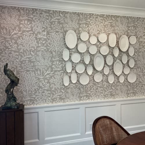 Soft Porcelain - Wall Composition: hand made porcelain | Wall Sculpture in Wall Hangings by Studio DeSimoneWayland. Item composed of ceramic and synthetic