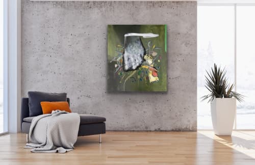 Print | Oil And Acrylic Painting in Paintings by Mykhailo Korobkov. Item composed of canvas and synthetic