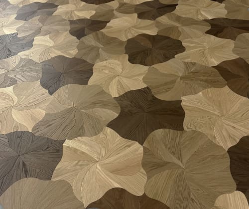 Blooming | Tiles by Giovanni Barbieri. Item composed of oak wood in contemporary or country & farmhouse style