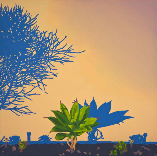 Highland Park Shadows | Oil And Acrylic Painting in Paintings by Lindsey Warren. Item made of canvas