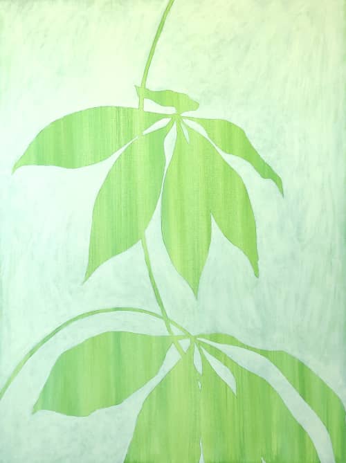 Early Summer Light (40 x 30" acrylic painting) | Oil And Acrylic Painting in Paintings by Christine So. Item composed of canvas in boho or country & farmhouse style