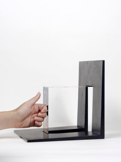 Ombre Portanti - tipo D | Ornament in Decorative Objects by gumdesign. Item composed of metal & marble compatible with contemporary style