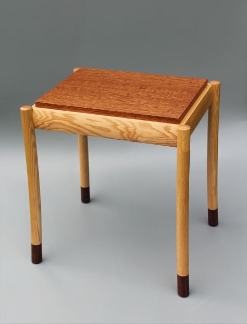 Narah Side Table | Tables by Tracy Fiegl. Item composed of oak wood in contemporary style
