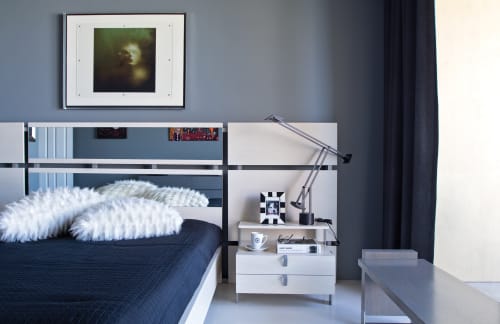 BD-119S Mirror Headboard | Beds & Accessories by Antoine Proulx Furniture, LLC. Item made of wood with fabric