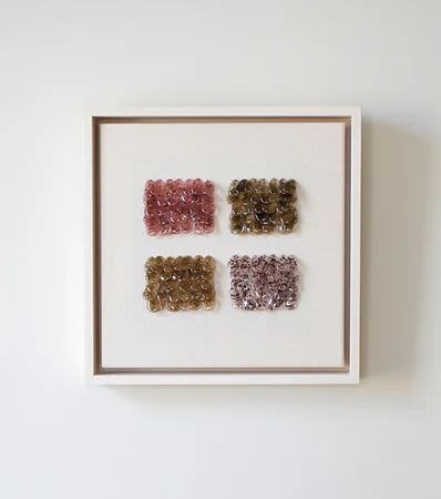 Colours of Seaweed No. 8 (cotton) | Embroidery in Wall Hangings by Jasmine Linington. Item made of cotton