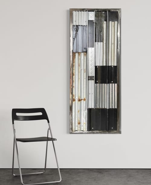 Transfigure #5 Gray (wall hanging) | Wall Sculpture in Wall Hangings by GREG MUELLER. Item made of metal