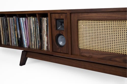 Speaker Console II | Media Console in Storage by Michael Maximo | Michael Maximo Furniture & Design Studio in Austin. Item composed of walnut
