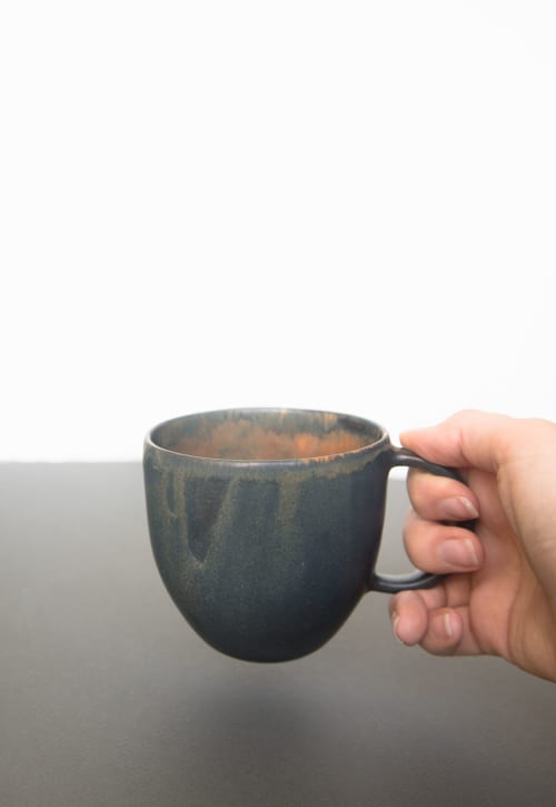 Rust Stoneware Coffee Mug | Drinkware by Creating Comfort Lab. Item composed of stoneware