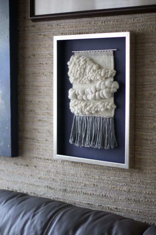 Framed Tapestry | Wall Hangings by Cristina Ayala | Private Residence - Nuevo Leon, Mexico in San Pedro Garza García. Item made of wool with fiber