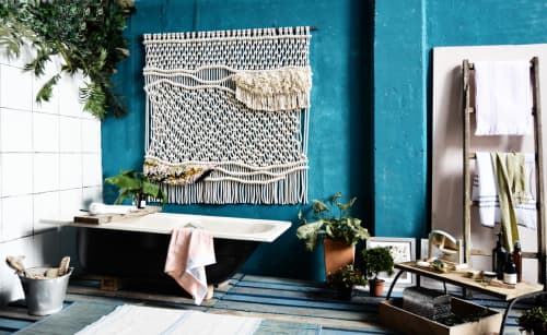 Organic Wall Art | Macrame Wall Hanging in Wall Hangings by Ranran Design by Belen Senra | Private Home, San Diego, CA in San Diego