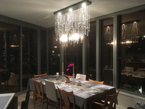 Downtown | Chandeliers by Jim Misner Light Designs | Private Residence, San Francisco, CA in San Francisco