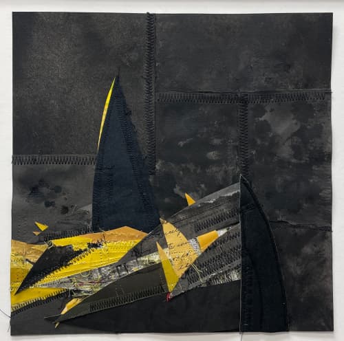 skoll & hati | Mixed Media by Susan Smereka. Item composed of paper and fiber in contemporary or modern style