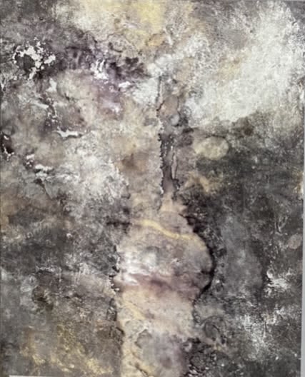 Letting Go | Oil And Acrylic Painting in Paintings by Barbara Rubenstein. Item made of synthetic