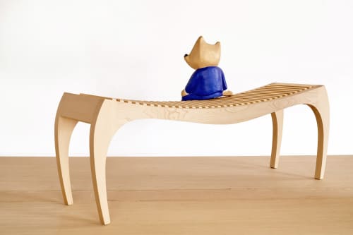 RUMBO benches | Benches & Ottomans by VANDENHEEDE FURNITURE-ART-DESIGN. Item composed of wood in minimalism or contemporary style