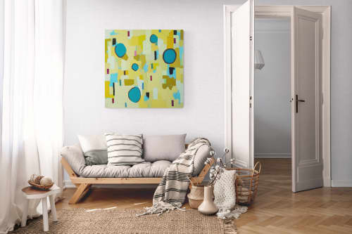 Resolve #6 — Contemporary Abstract Oil on Canvas (36×36 in) | Oil And Acrylic Painting in Paintings by Vincent Salvati – Contemporary Abstract Painter | NJ`. Item composed of canvas compatible with contemporary and modern style