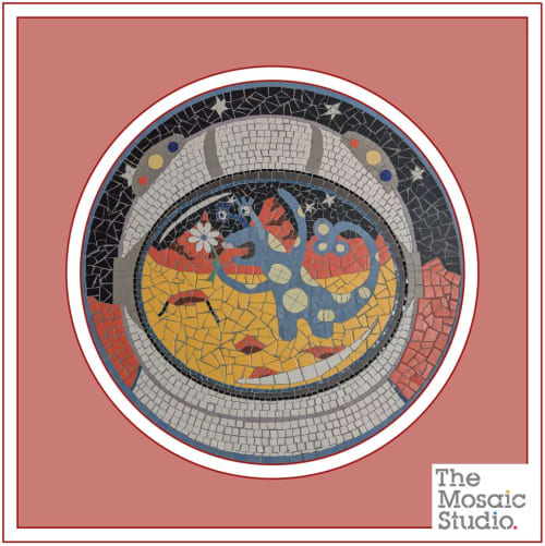 Wokingham Town Council External Floor Mosaics | Public Mosaics by Paul Siggins - The Mosaic Studio. Item composed of ceramic