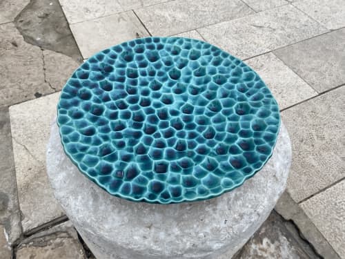 Invisible forces - Sea plate | Decorative Bowl in Decorative Objects by "Living Water" Design by Bojana Vuksanović