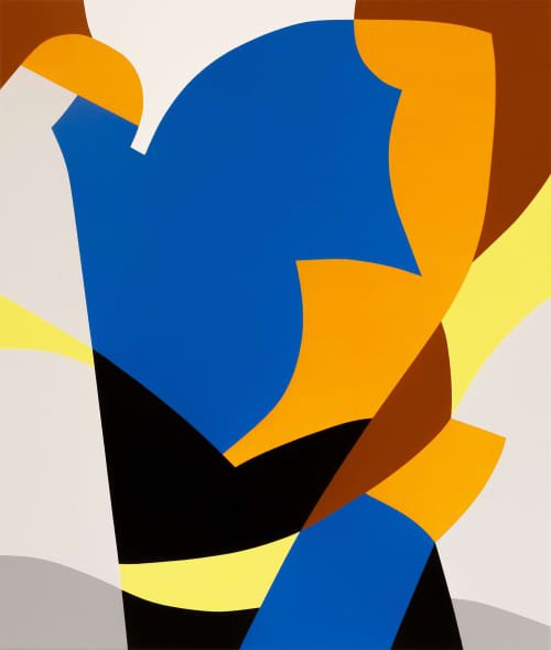 Suffused | Oil And Acrylic Painting in Paintings by Kotaro Machiyama. Item composed of canvas in japandi or art deco style
