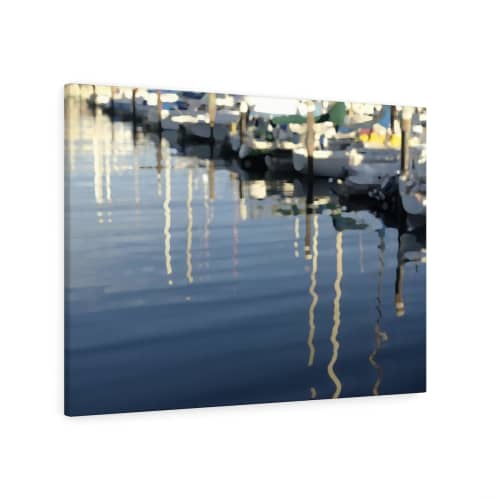 Blue Harbor 4609 | Prints in Paintings by Petra Trimmel. Item composed of canvas & paper