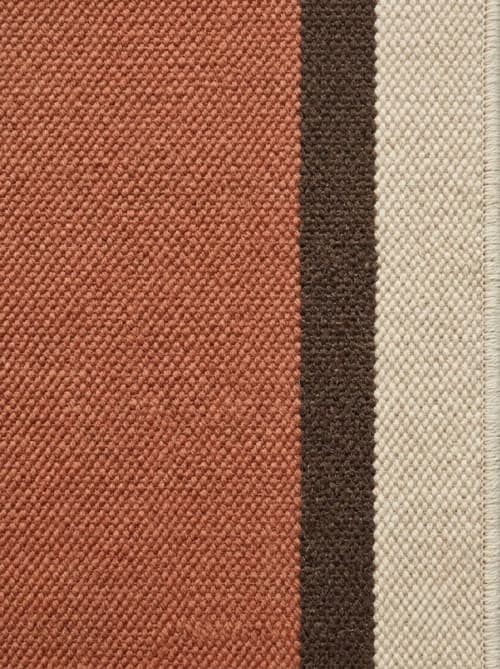 Handwoven Woolen Runner Rug | Rugs by Evergreen Carpets. Item composed of wool in boho or minimalism style
