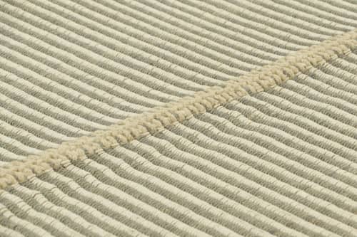 Rug & Kilim’s Contemporary Kilim with Textural  Cream White | Area Rug in Rugs by Rug and Kilim