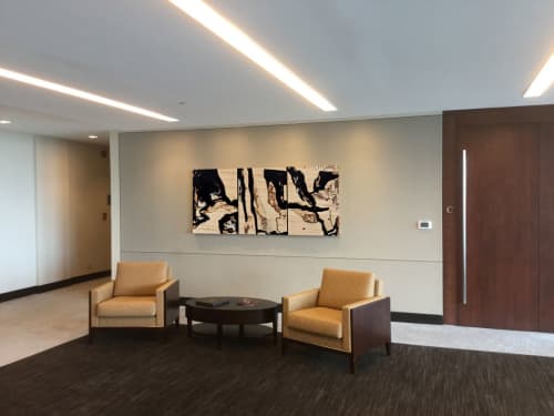 Miroir de Gaïa | Wall Sculpture in Wall Hangings by Yechel Gagnon | Morris Nichols Arsht & Tunnell: Isken Donald N in Wilmington. Item composed of wood and canvas