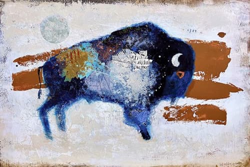 Rising Thunder | Mixed Media by Shelli Walters Studio. Item in contemporary style