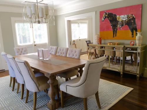 Pink and Gold Horse | Digital Art in Art & Wall Decor by Daryl Thetford. Item composed of aluminum