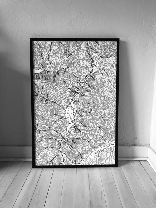 Map of Whistler | Prints by Erik Linton | Whistler in Whistler. Item made of paper