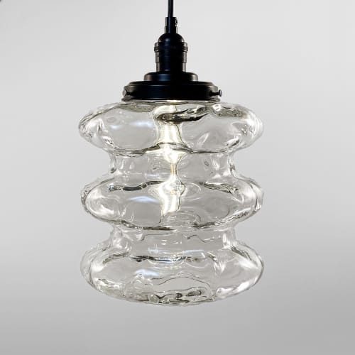 Zen | Pendants by Silica Studio. Item composed of glass compatible with mid century modern and contemporary style