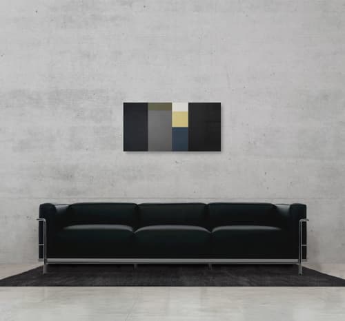 Composition with Lemon | Photography by Scott Woodward Meyers Art. Item composed of paper in minimalism or mid century modern style