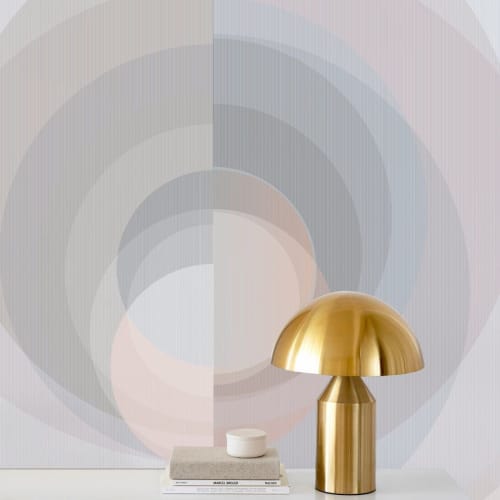 Orb | Sunrise | Wallpaper in Wall Treatments by Jill Malek Wallpaper. Item made of fabric with paper