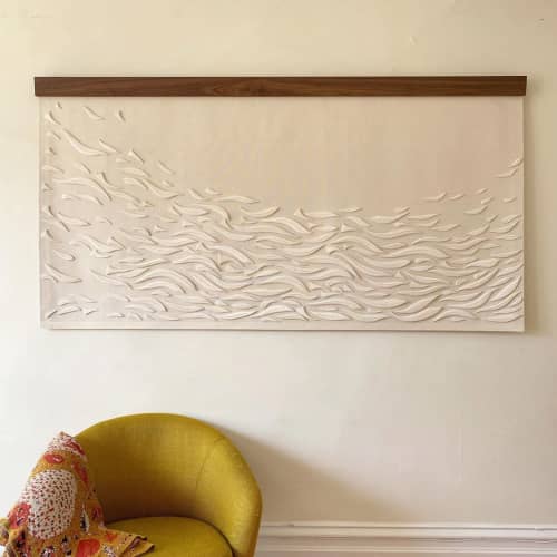 Porcelain Tapestry | Wall Hangings by Anastasia Tumanova. Item composed of ceramic