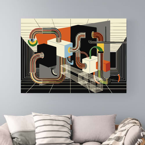 Ruin, Renew, Repeat | Prints by Paul Manwaring Fine Art Prints. Item made of paper works with minimalism & mid century modern style