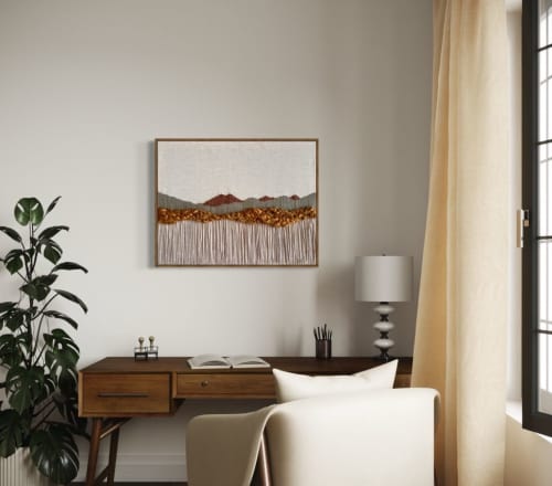 Sienna | Tapestry in Wall Hangings by Sandra P.Garcia Art. Item composed of bamboo and cotton in boho or contemporary style