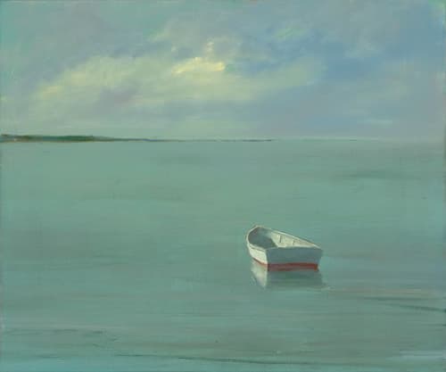 Anne Packard "Adrift" | Oil And Acrylic Painting in Paintings by YJ Contemporary Fine Art. Item made of canvas