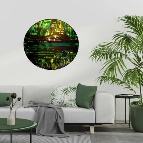 MAUNGA MIRROR | Decorative Objects by Frederick Worrell Art and Design. Item composed of glass
