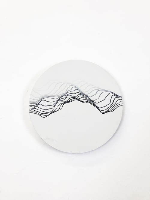Light Void Flow | Oil And Acrylic Painting in Paintings by Strider Patton. Item composed of synthetic