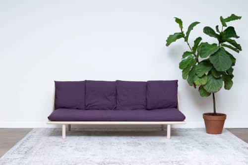 Subconscious Sofa | Couch in Couches & Sofas by Wake the Tree Furniture Co. Item composed of wood and cotton in minimalism or mid century modern style