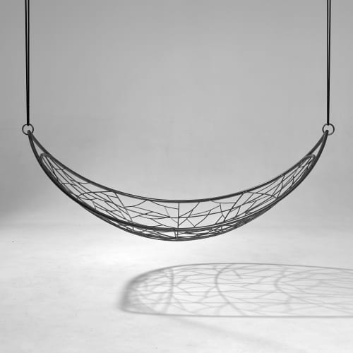 Melon Hanging Swing Seat - Twig Pattern | Hammock in Chairs by Studio Stirling. Item made of steel compatible with minimalism and modern style