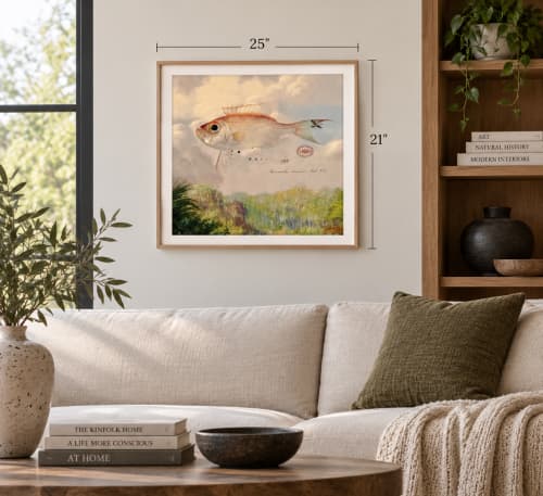 Morone Saxatilis | Photography by Peter Sandback. Item composed of walnut in contemporary or modern style