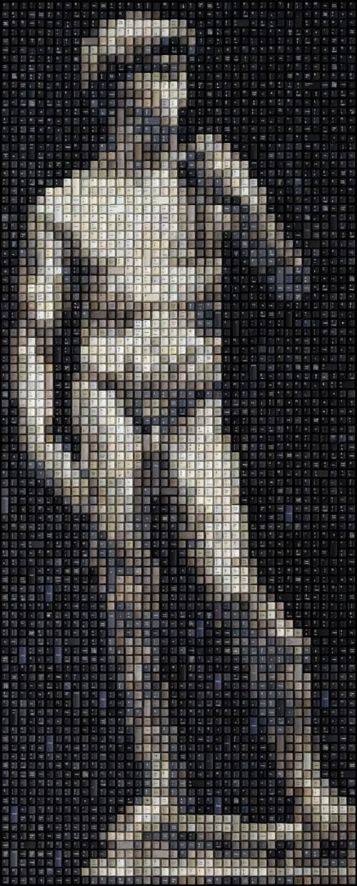 David | Mixed Media by Erik Jensen Art
