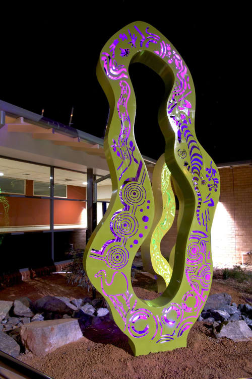 Spinifex Lanterns by Tony Pankiw at Kalgoorlie Health Campus