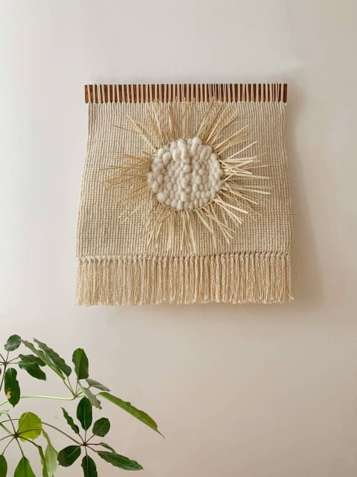 Solstice | Macrame Wall Hanging in Wall Hangings by Dörte Bundt. Item made of wood with cotton works with boho & mid century modern style
