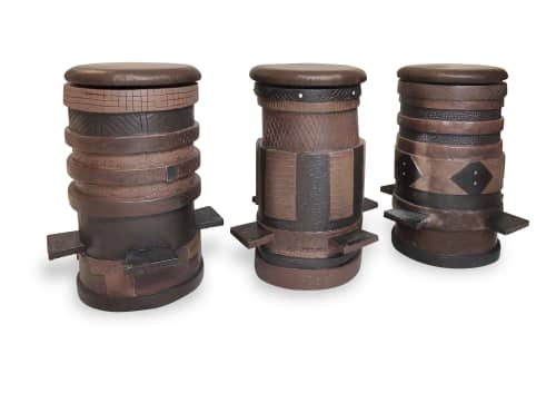 Aspen Barstools | Bar Stool in Chairs by Andrea Wendel. Item made of steel