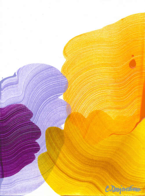 Touch 06 | Oil And Acrylic Painting in Paintings by Claire Desjardins. Item made of canvas & synthetic
