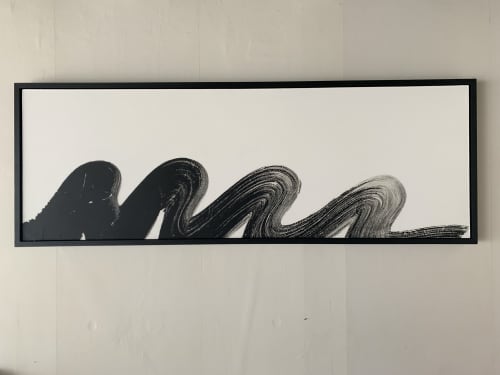 Carried Away In The Flow, 2019 | Oil And Acrylic Painting in Paintings by Rod McIntosh. Item composed of canvas & paper