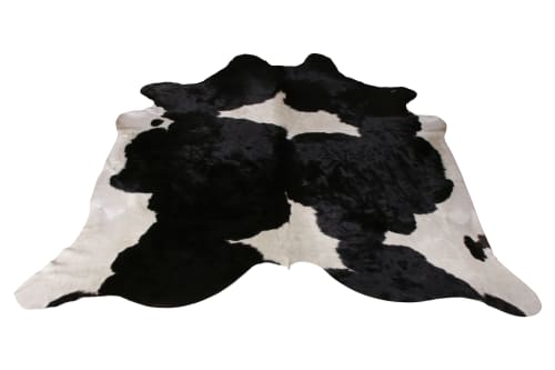 Rug & Kilim’s Contemporary Cowhide Rug in Black and White | Area Rug in Rugs by Rug and Kilim
