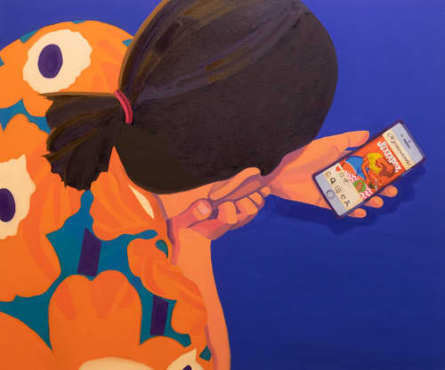 #graceweaver | Oil And Acrylic Painting in Paintings by Helena Wurzel. Item made of canvas with synthetic